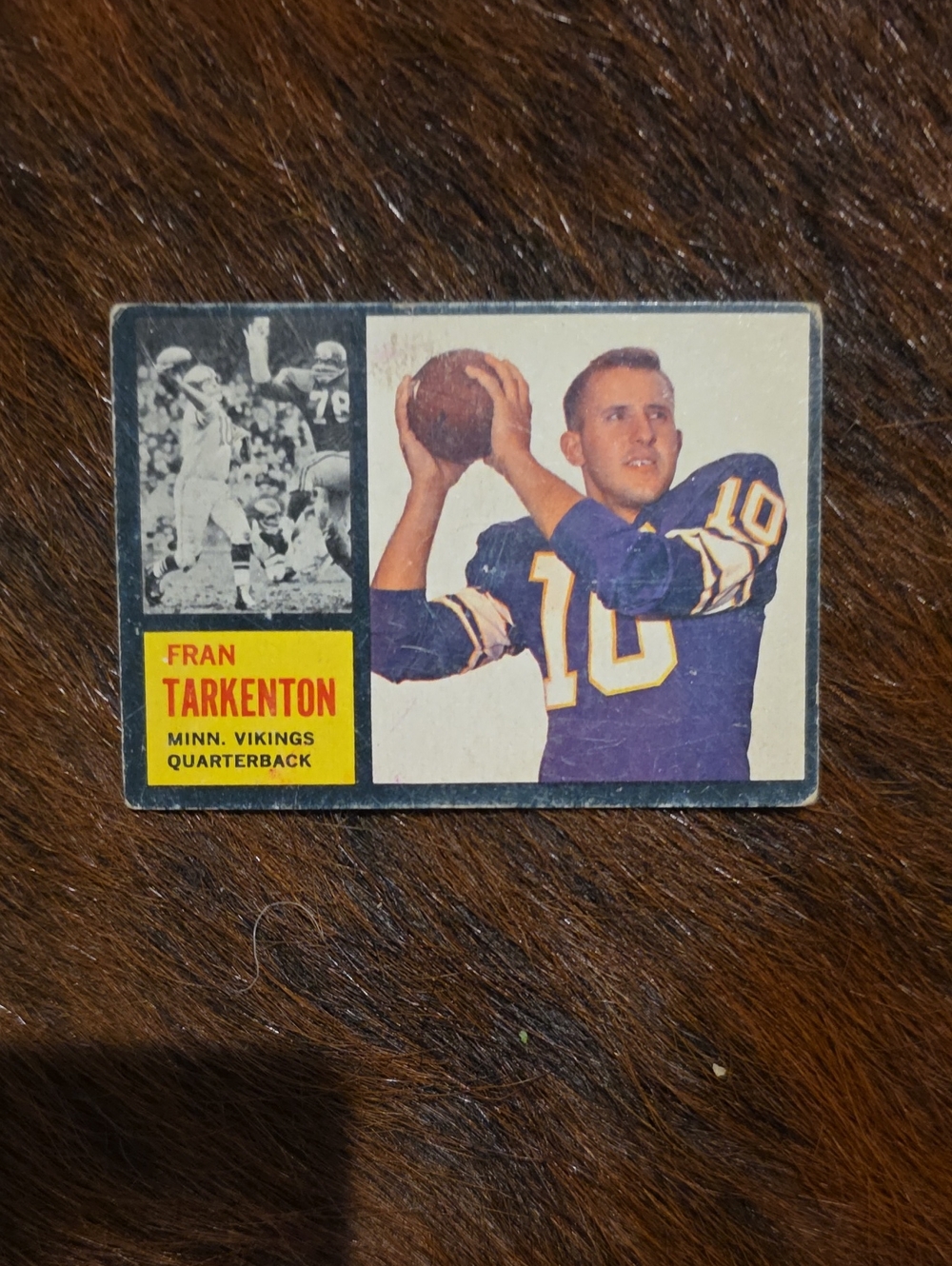 1962 Topps Fran Tarkenton Rookie Fair Condition